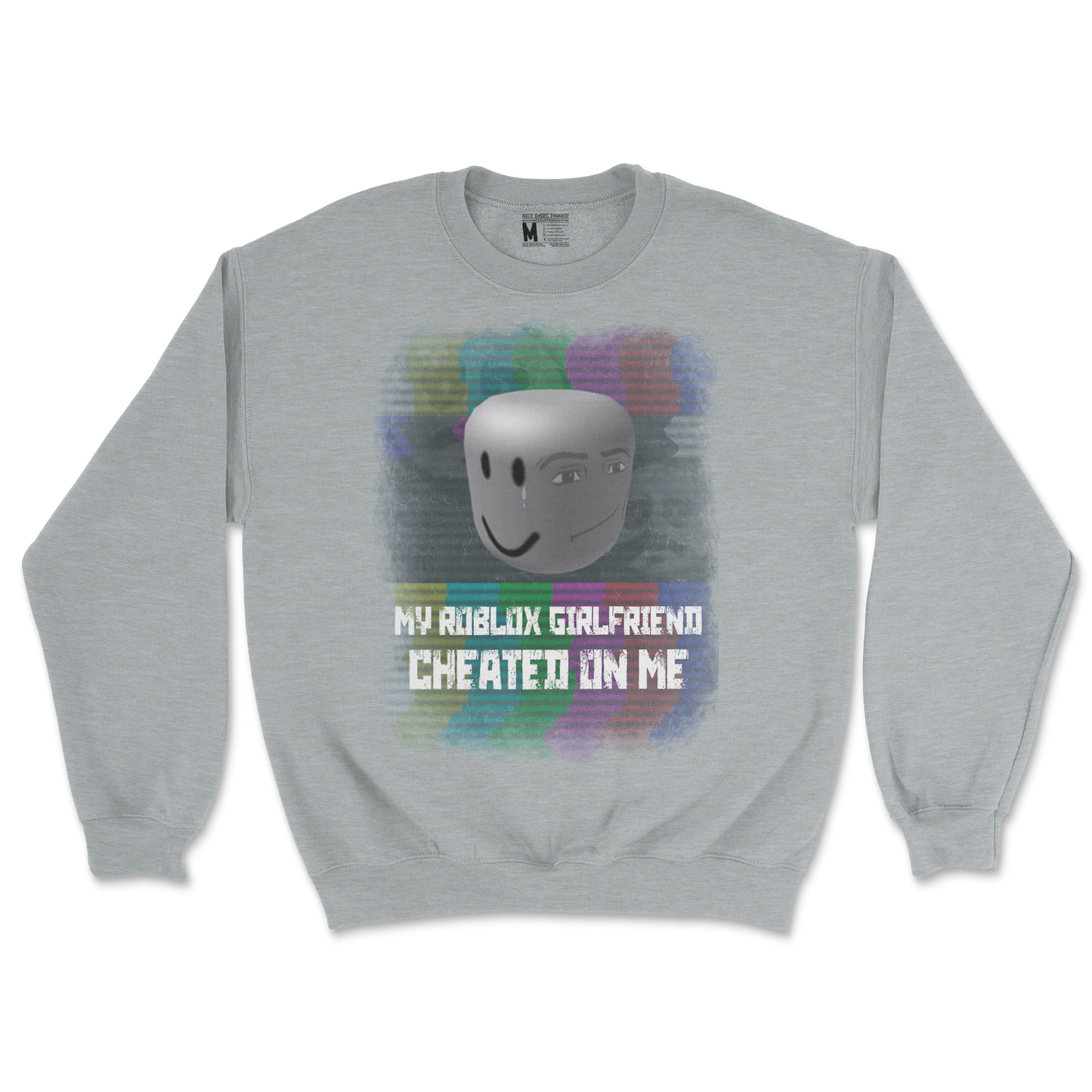 Gildan SoftStyle Crew Neck Roblox GF in Sports Grey