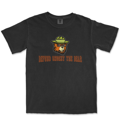 Comfort Colors T-Shirt Defund Smokey Bear in Black