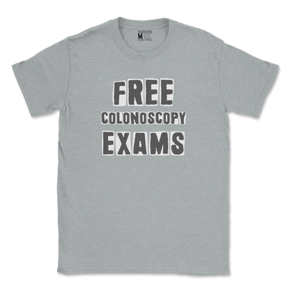 Gildan SoftStyle T-Shirt Free Colonoscopy Exams in Sports Grey