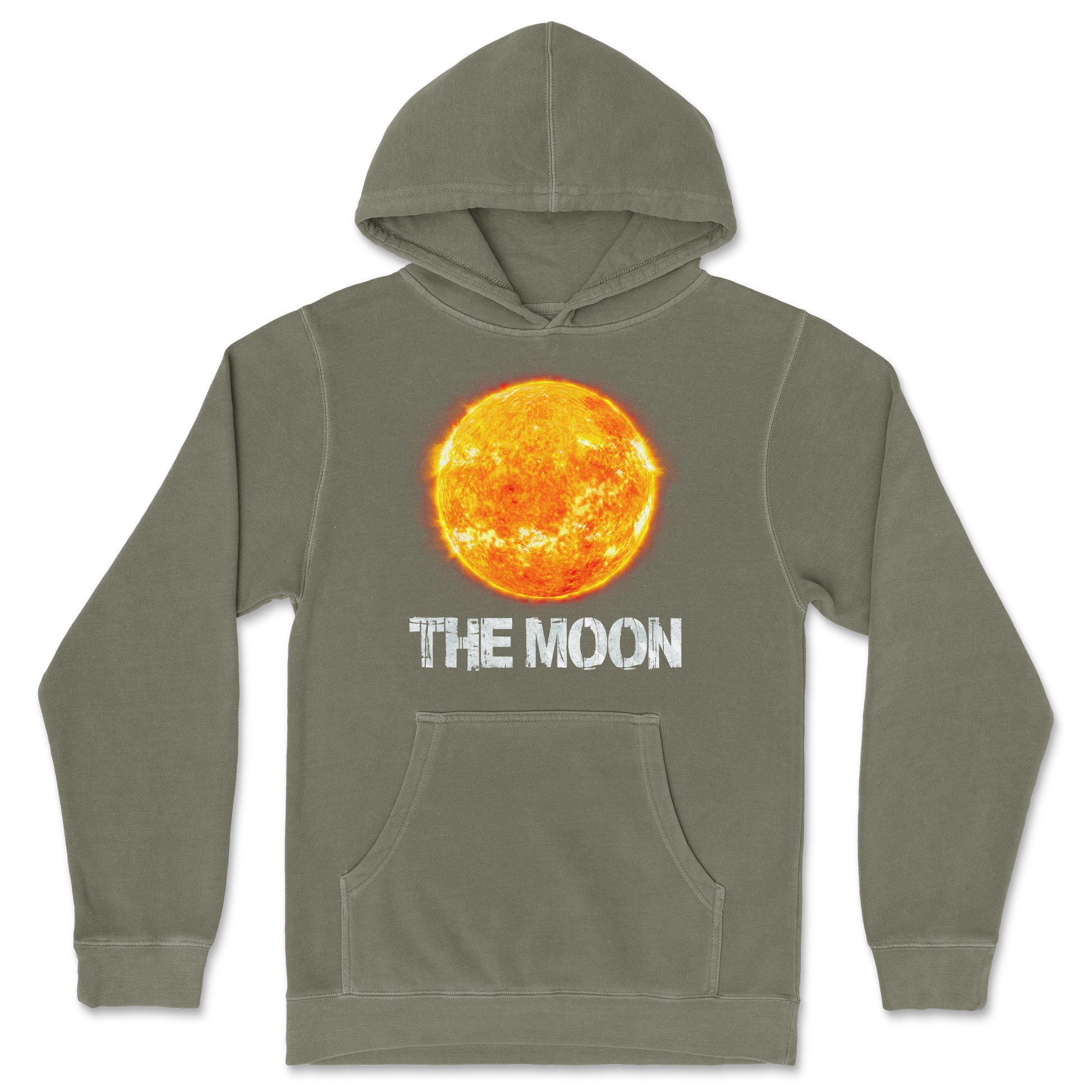 Independent Clothing Co. Hoodie the moon in Olive