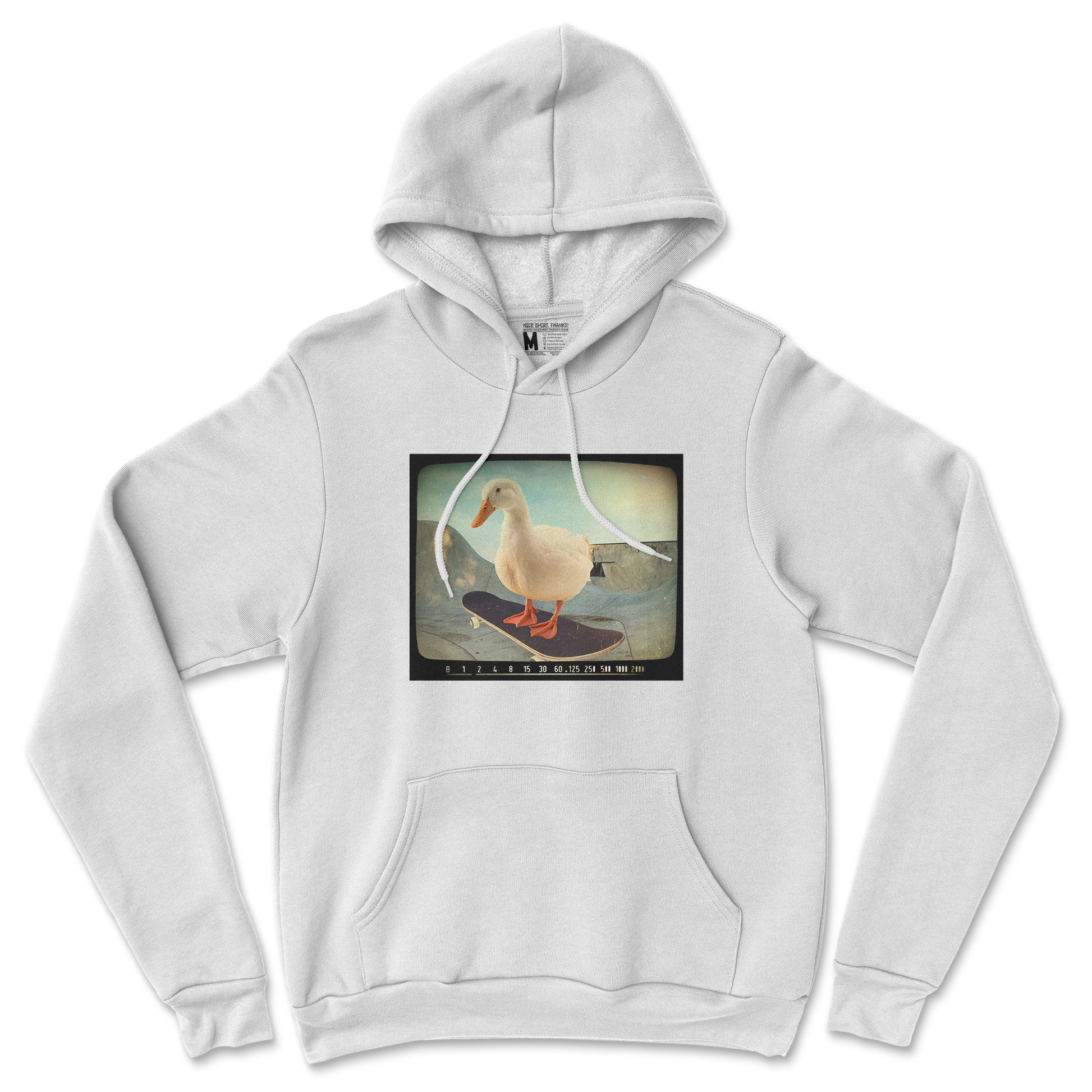 Gildan SoftStyle Hoodie Do A Flip in White