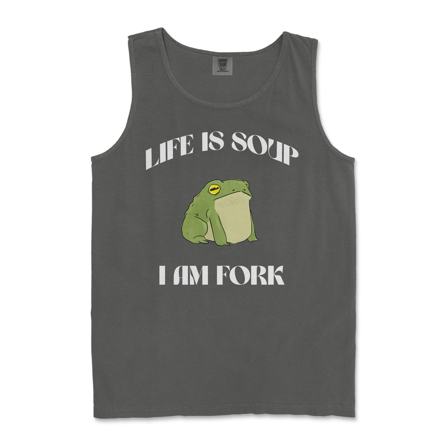 Comfort Colors Tank Top Life is Soup in Pepper