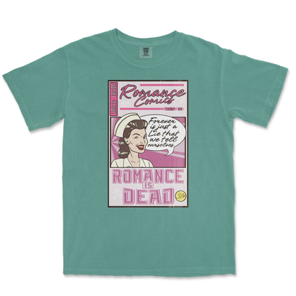 Comfort Colors T-Shirt Romance is Dead in Light-Green