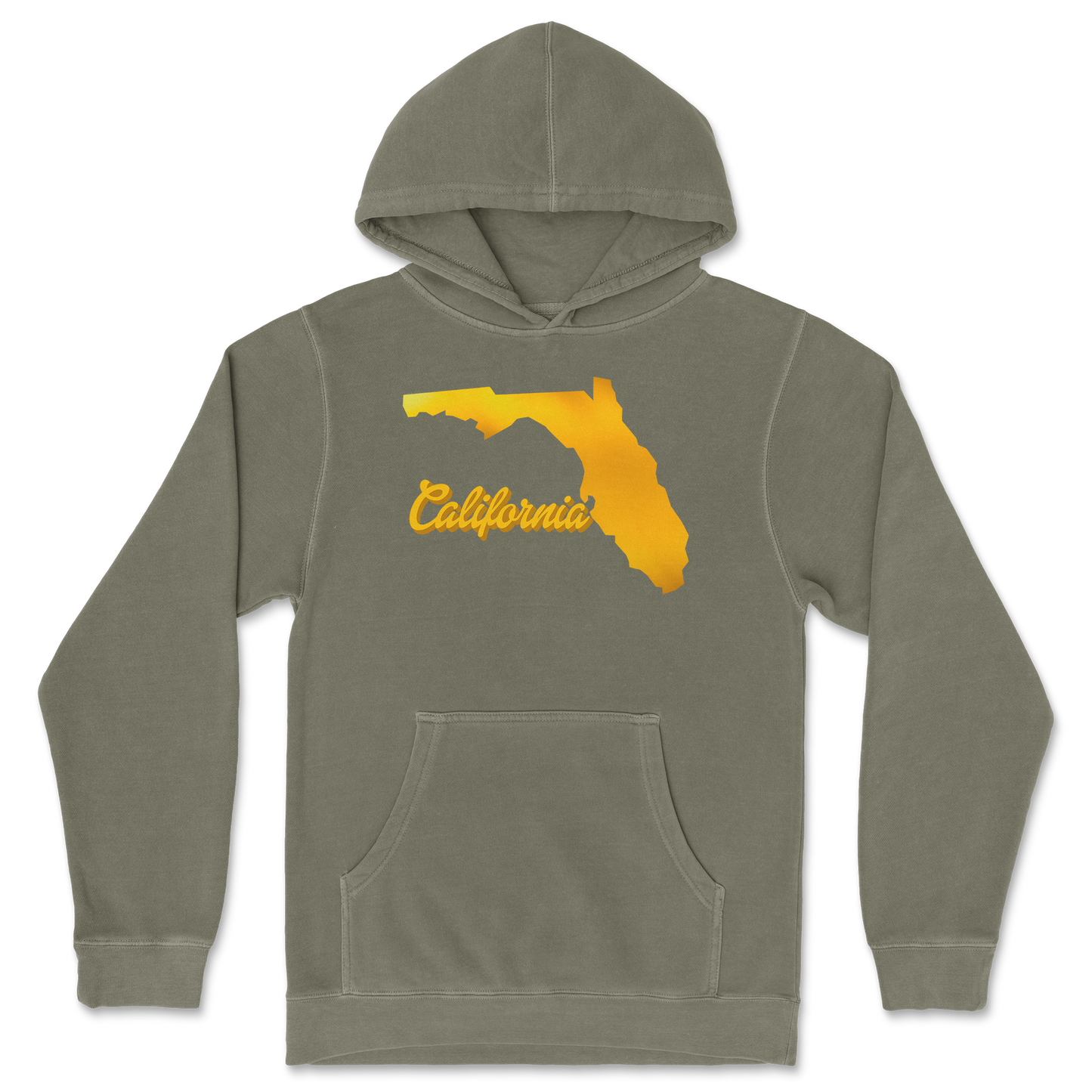 Independent Clothing Co. Hoodie California in Olive