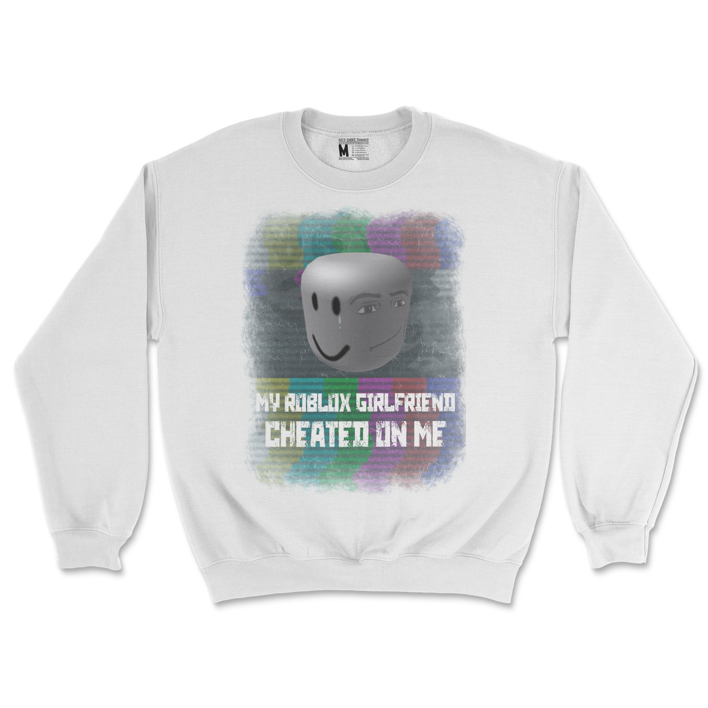 Gildan SoftStyle Crew Neck Roblox GF in White