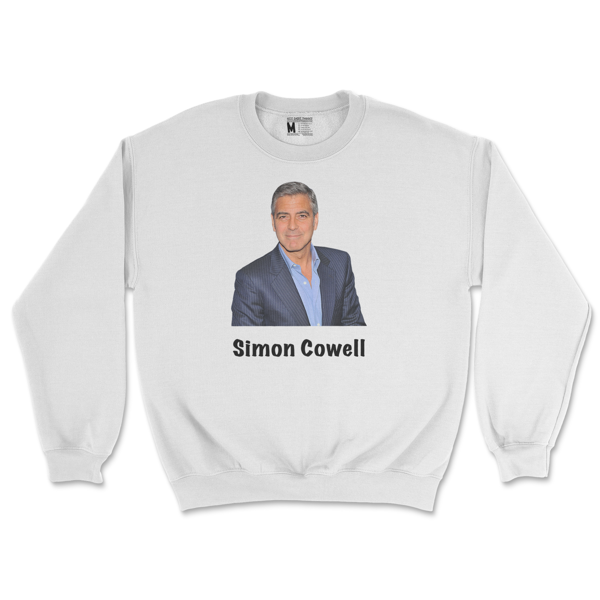 Gildan SoftStyle Crew Neck Simon in White