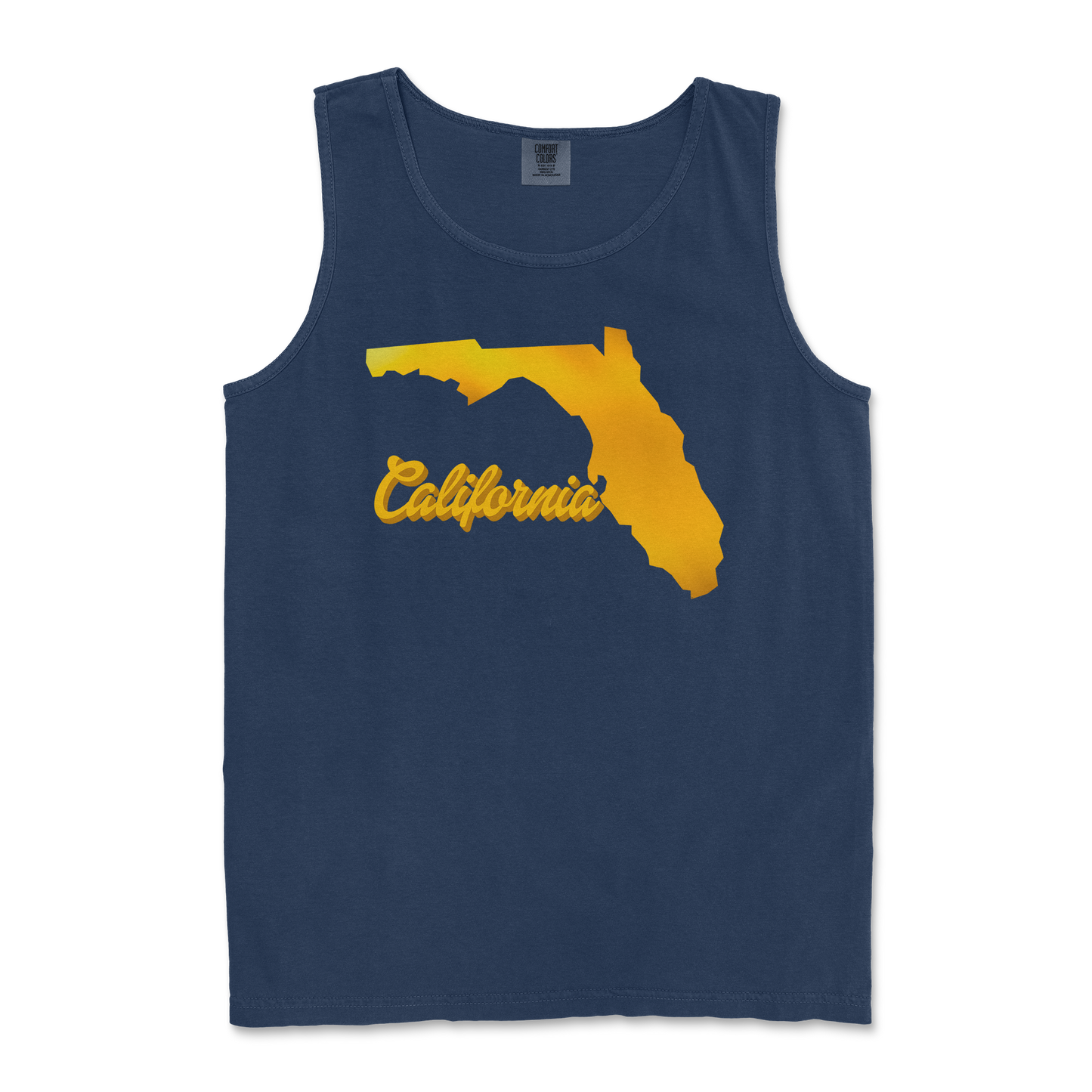 Comfort Colors Tank Top California in TrueNavy