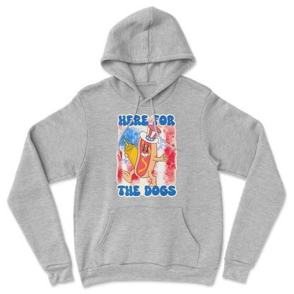 Heavy Blend Hoodie Hot Dog in Grey Heather
