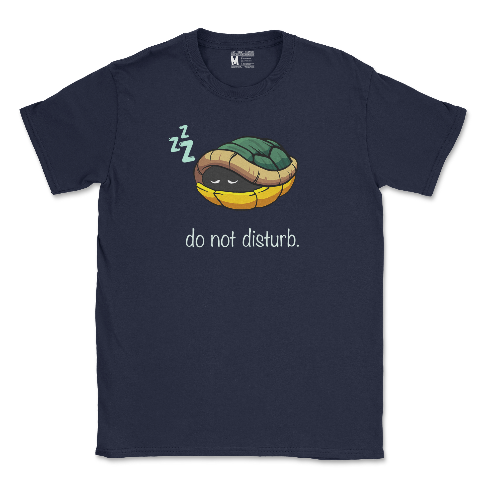 Gildan SoftStyle T-Shirt Sleepin Turtle in Navy