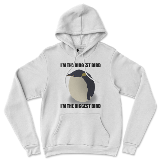 Gildan SoftStyle Hoodie I Am The Biggets Bird in White