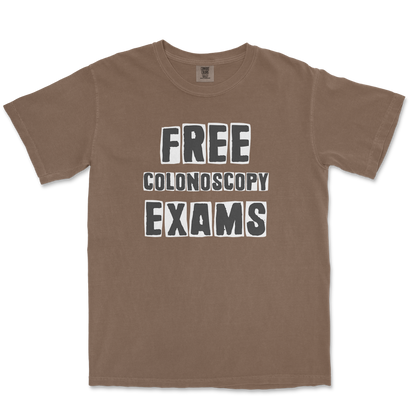 Comfort Colors T-Shirt Free Colonoscopy Exams in Espresso