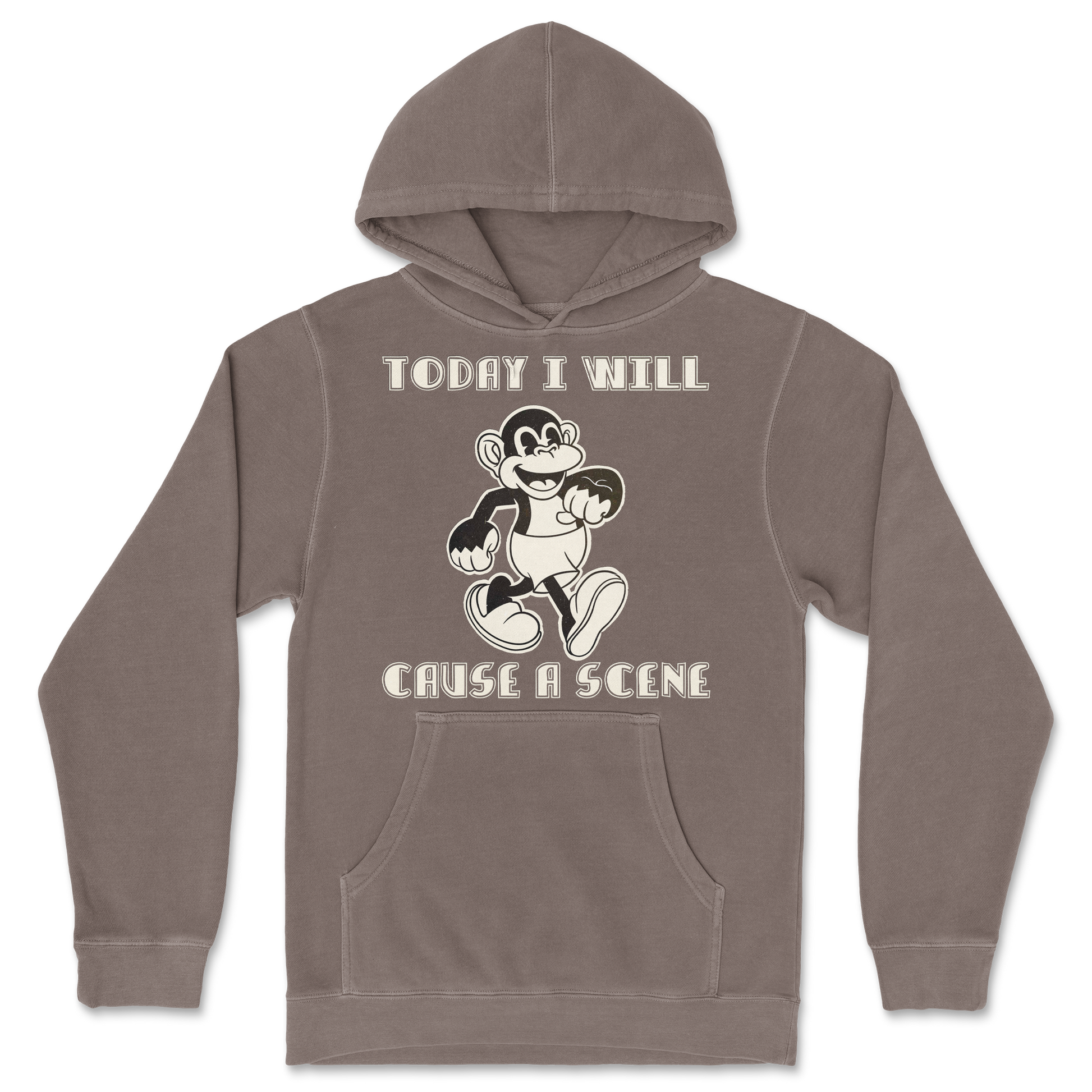 Independent Clothing Co. Hoodie Cause A Scene  in Clay