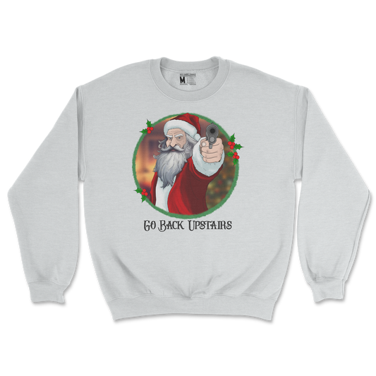 Gildan SoftStyle Crew Neck Angry Santa  in Sports-Grey