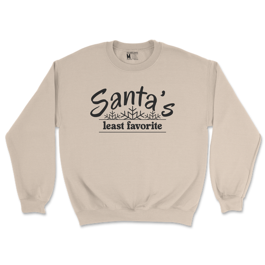 Gildan SoftStyle Crew Neck Santa's Least Favorite  in Sand