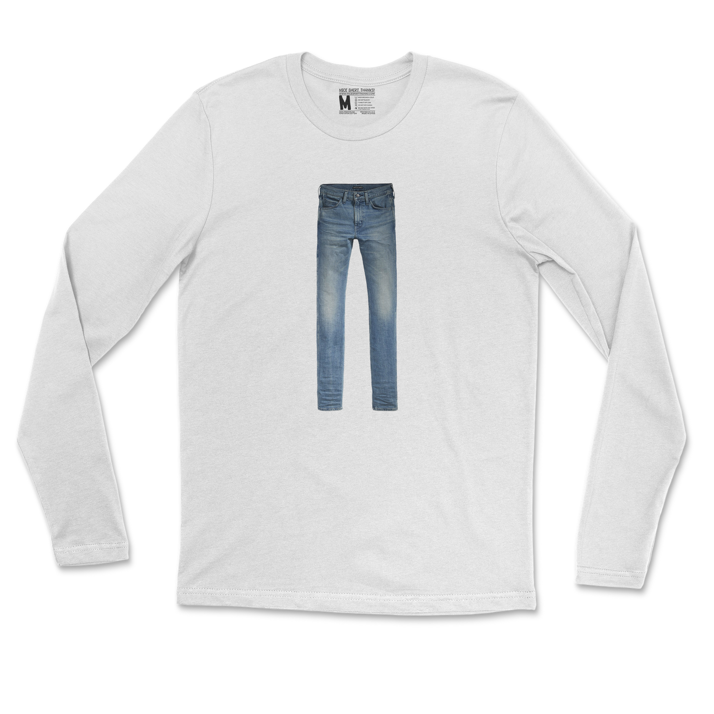 Gildan SoftStyle Long Sleeve Pants in White