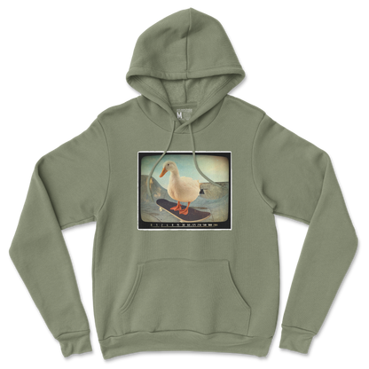 Gildan SoftStyle Hoodie Do A Flip in Military Green