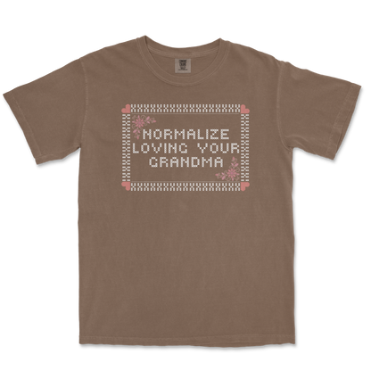 Comfort Colors T-Shirt Cross Stitch in Espresso