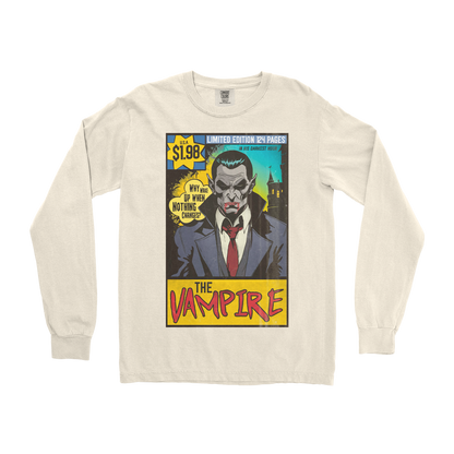 Comfort Colors Long Sleeve Sad Vampire in Ivory