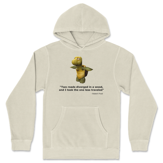 Independent Clothing Co. Hoodie Robert Frost Quote in Ivory