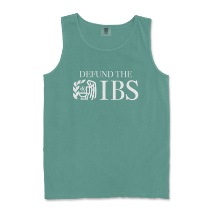 Comfort Colors Tank Top Defund The IBS in LightGreen