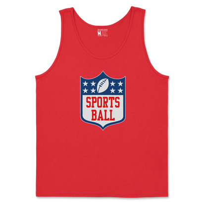 Gildan SoftStyle Tank Top Sports Ball in Red