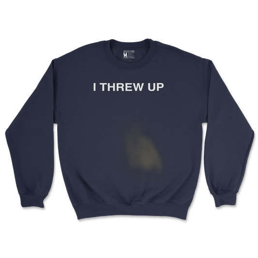 Gildan SoftStyle Crew Neck Mom I Threw Up in Navy