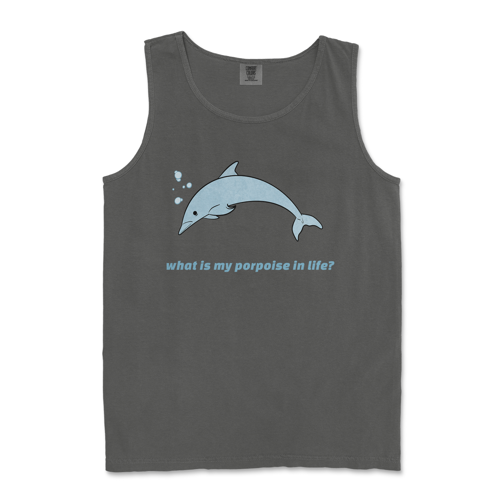 Comfort Colors Tank Top Porpoise in Pepper