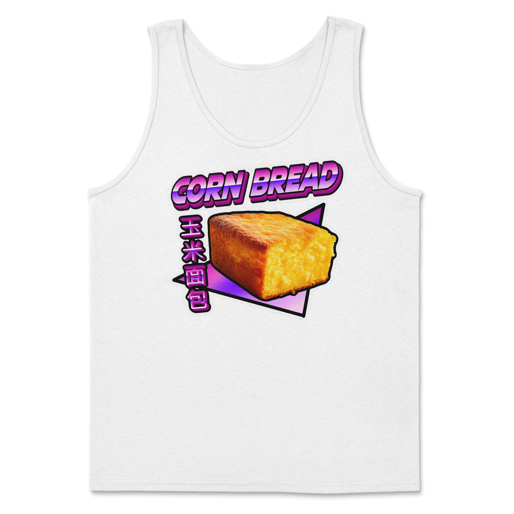 The Nice Shirt Tank Top Corn Bread  in White