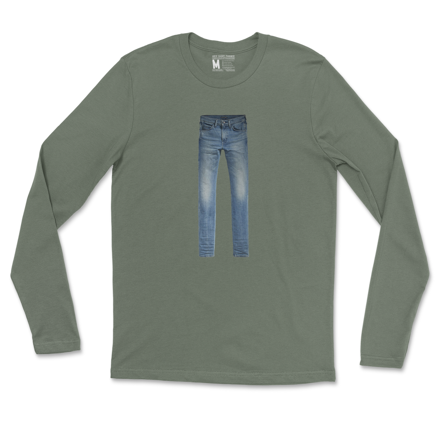 Gildan SoftStyle Long Sleeve Pants in Military Green