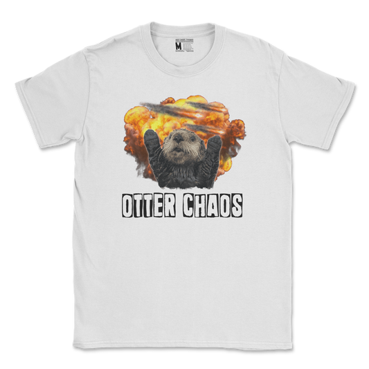 Gildan SoftStyle T-Shirt Otter Chaos in White