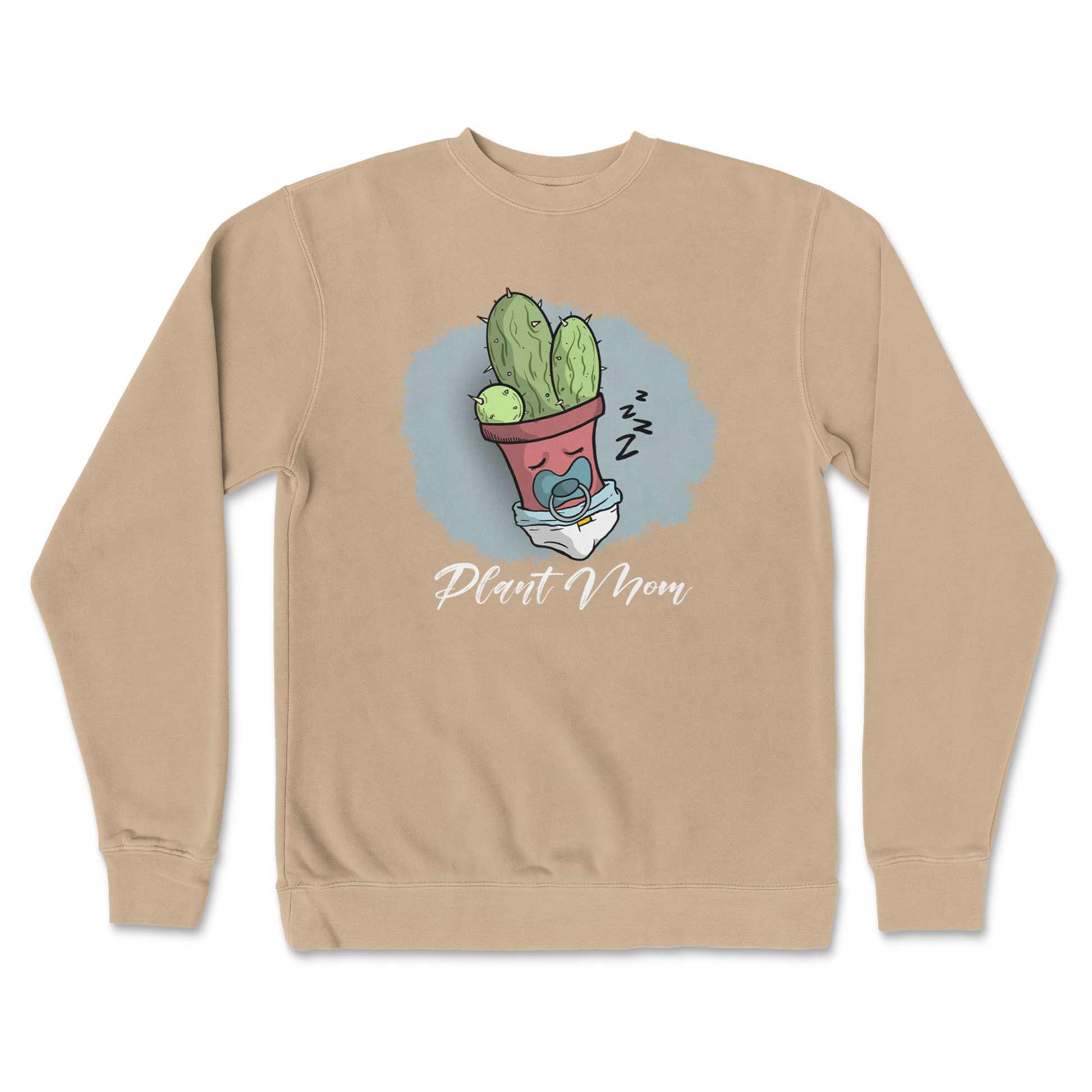 Independent Clothing Co. Crew Neck Plant Mom 2 in Sandstone