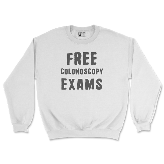 Gildan SoftStyle Crew Neck Free Colonoscopy Exams in White