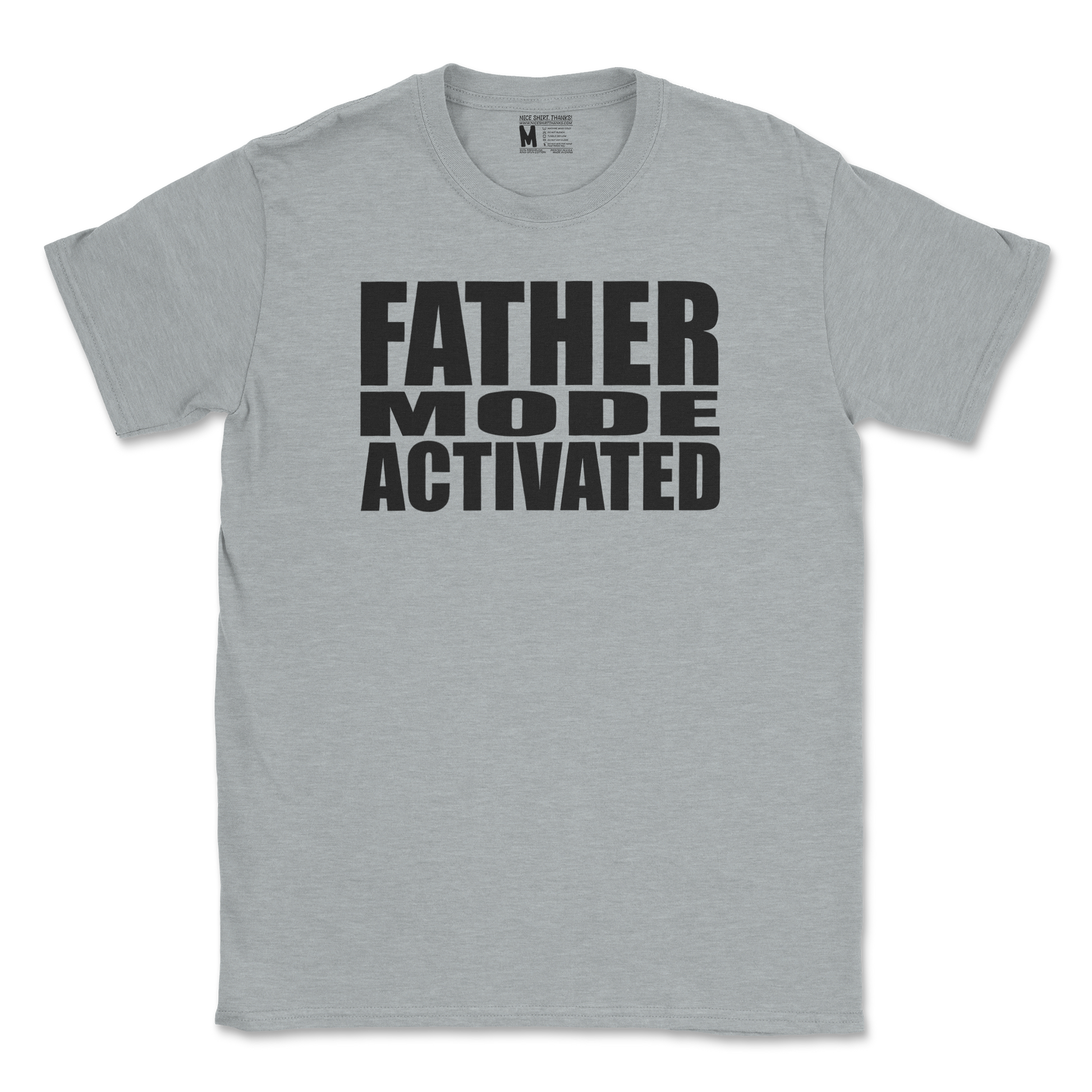 Gildan SoftStyle T-Shirt Father Mode Activated in Sports Grey