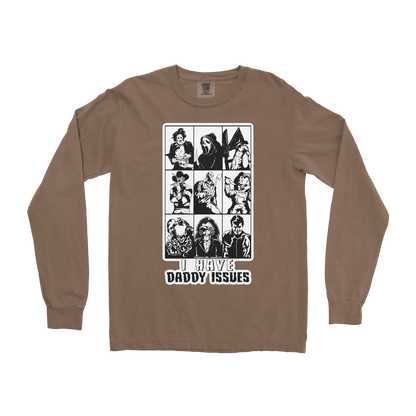 Comfort Colors Long Sleeve Daddy Issues  in Espresso