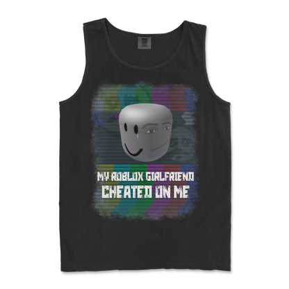 Comfort Colors Tank Top Roblox GF in Black