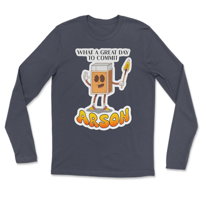 Heavy Blend Long Sleeve Commit Arson in Navy