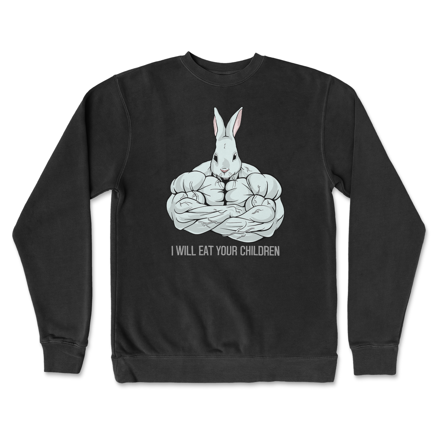 Independent Clothing Co. Crew Neck Scary Rabbit in Black