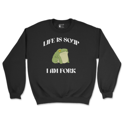 Gildan SoftStyle Crew Neck Life is Soup in Black