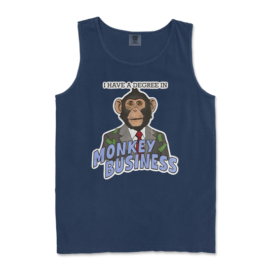 Comfort Colors Tank Top Monkey Business in True Navy