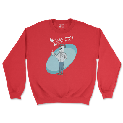 Gildan SoftStyle Crew Neck My Kids Wont Talk To Me in Red