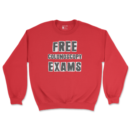 Gildan SoftStyle Crew Neck Free Colonoscopy Exams in Red