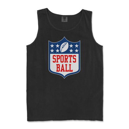 Comfort Colors Tank Top Sports Ball in Black