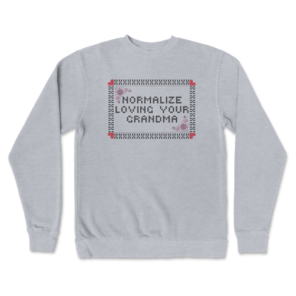 Independent Clothing Co. Crew Neck Cross Stitch in Grey Heather