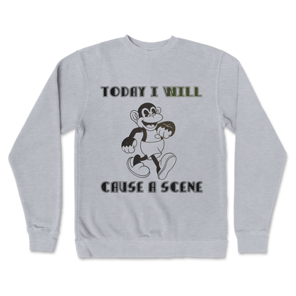 Independent Clothing Co. Crew Neck Cause A Scene  in Grey-Heather