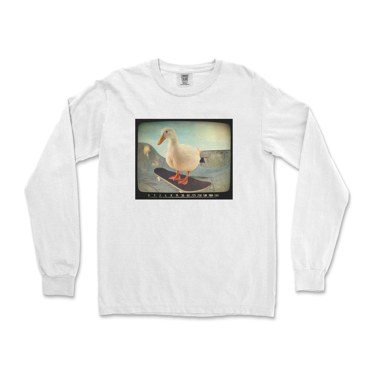 Comfort Colors Long Sleeve Do A Flip in White