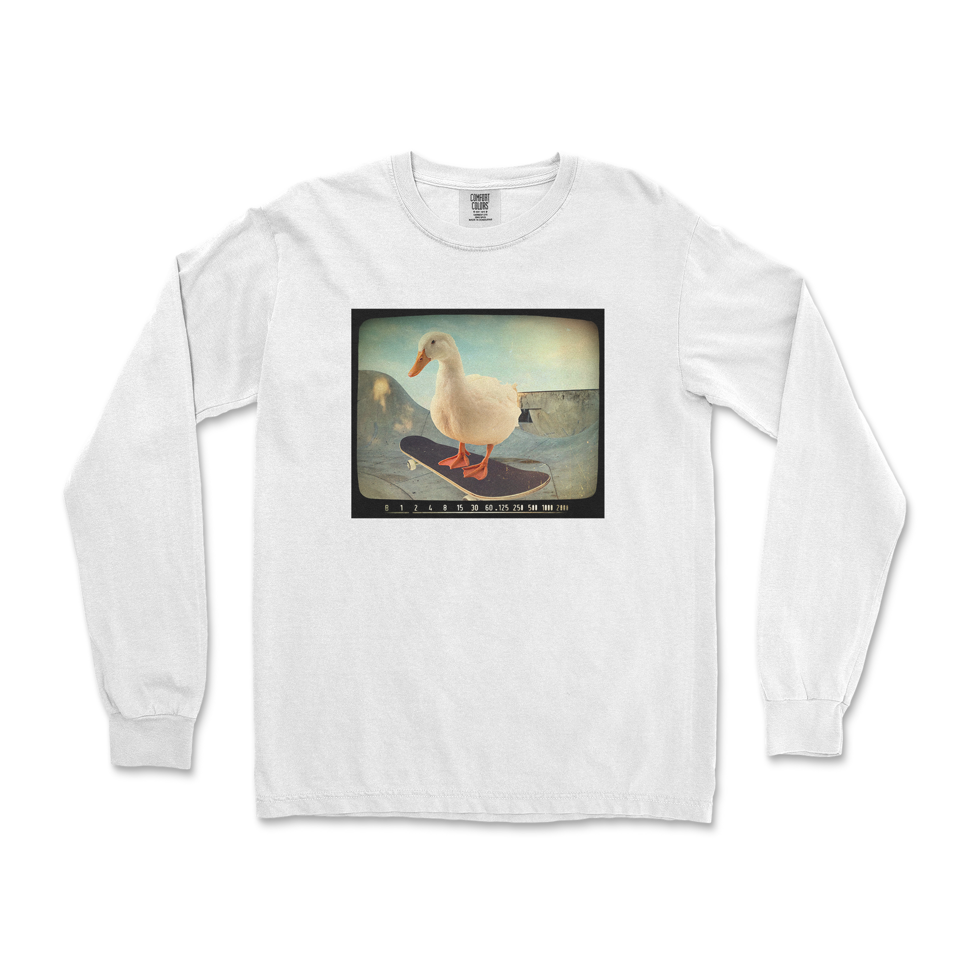 Comfort Colors Long Sleeve Do A Flip in White