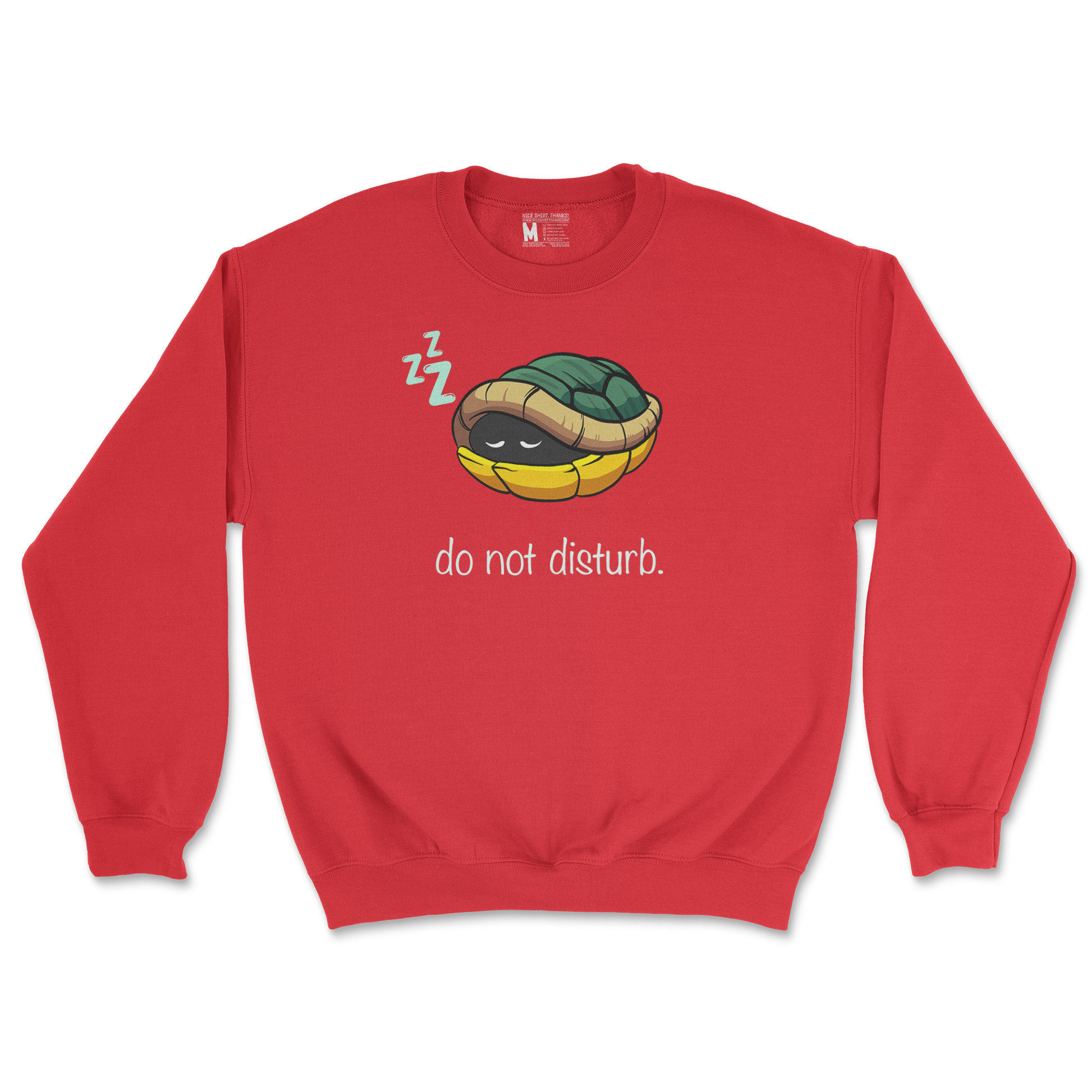 Gildan SoftStyle Crew Neck Sleepin Turtle in Red