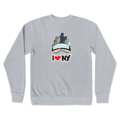 Independent Clothing Co. Crew Neck I Heart NY in GreyHeather