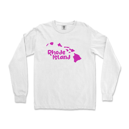 Comfort Colors Long Sleeve Rhode Island in White