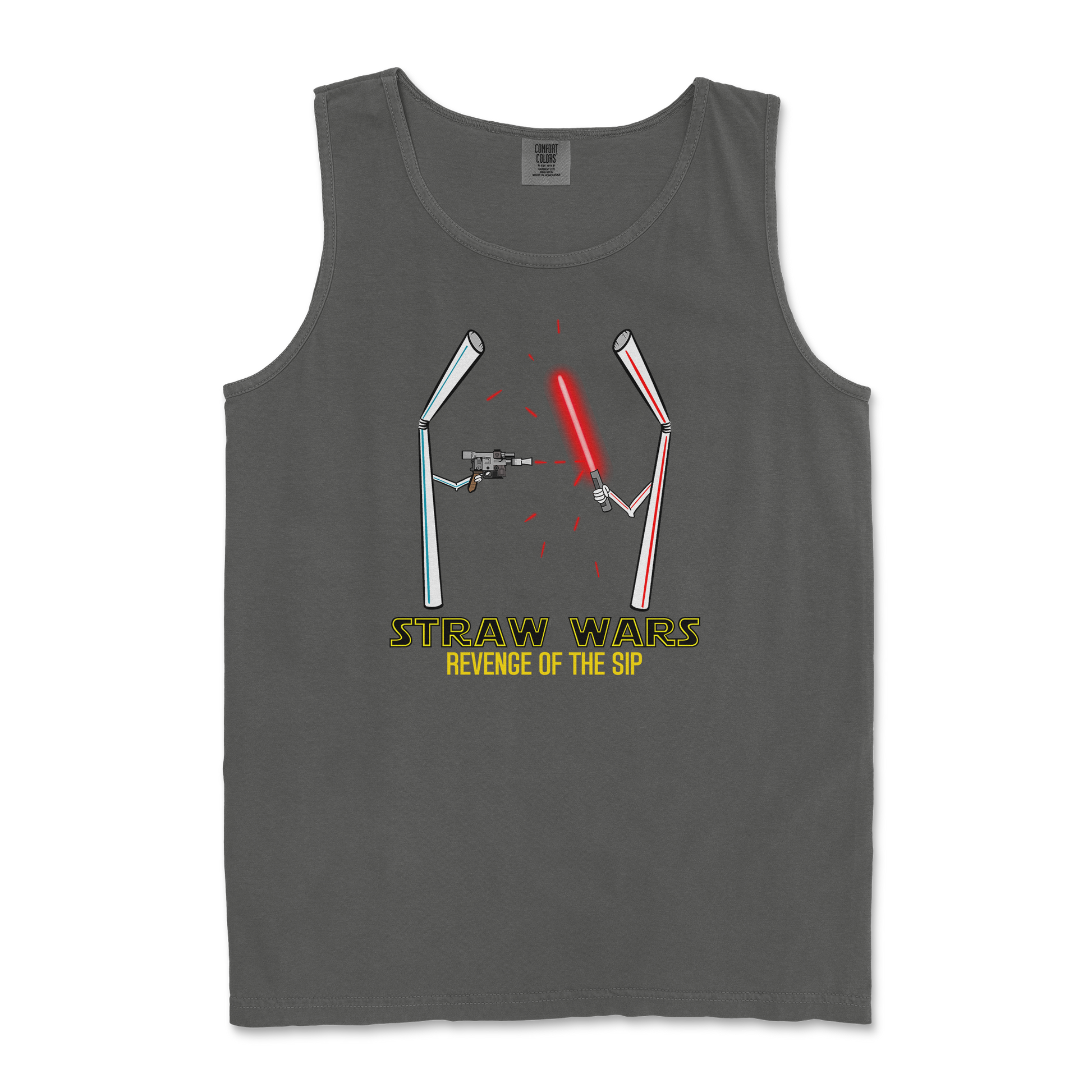 Comfort Colors Tank Top Straw Wars in Pepper